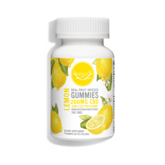 WYLD Lemon CBD Gummies 250mg - THC Free (10 Count)