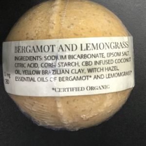 Bergamot and Lemongrass Bath Bomb Ocean Green Healing 150mg