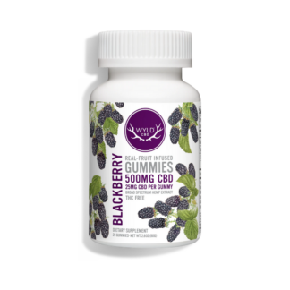 WYLD Blackberry CBD Gummies 500mg - THC Free (20 Count)