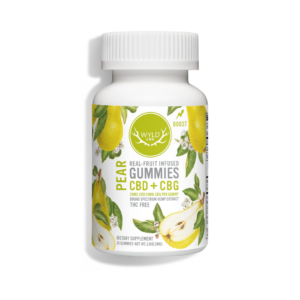 WYLD Pear 400mg CBD:CBG Gummies (20 Count)